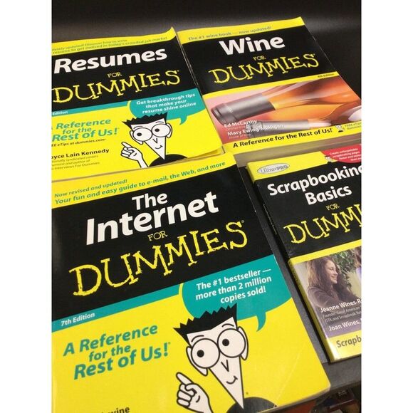 Lot of 4 Books Resume for dummies Paperback Reference Learning - Picture 2 of 4
